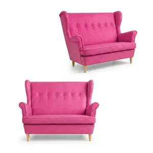 Sofa Kanapa Uszak Skandynawska Niebieski Granat Kobalt Ari Family Meble