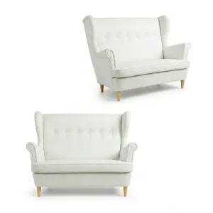 Sofa Kanapa Uszak Skandynawska Brązowa Skaj Ekoskóra premium Family Meble