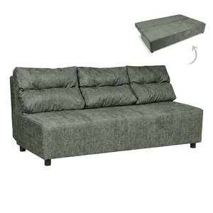 Kanapa rozkładana f spania pojemnik 72 x 195 x 85 – Ramona 95 antracyt welur Kimo Family Meble