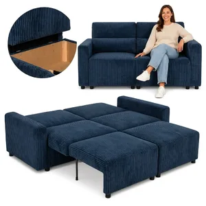 Kanapa 2os sofa rozkładana spania pojemnik kanapa – Idylla 77 sztruks Komo Family Meble