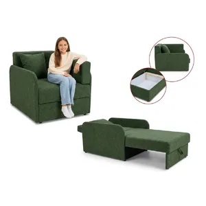 Łóżko dziecięce sofa kanapa rozkładana pojemnik zielony Denis 3B Family
