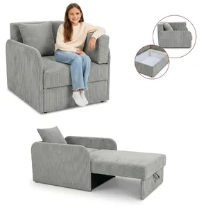 Łóżko dziecięce sofa kanapa szary welur sztruks Denis 3B Family Meble