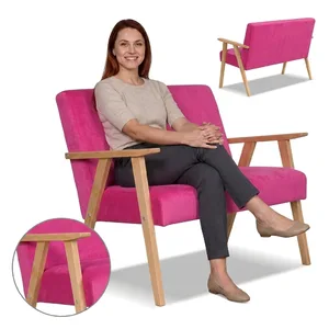 Sofa w stylu PRL retro kanapa vintage różowy fuksja Soler Family Meble
