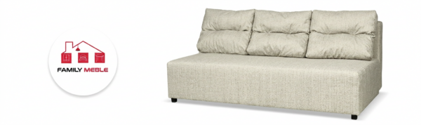 Family Meble — Kanapa rozkładana spania pojemnik beż welur Ramona szenil Kimo Family Meble