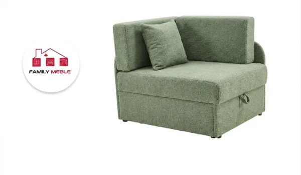 Family Meble — Łóżko dziecięce sofa kanapa rozkładana pojemnik Denis miętowy Family Meble
