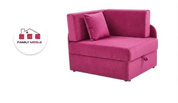 Family Meble — Łóżko dziecięce sofa kanapa rozkładana pojemnik różowy Denis Family Meble