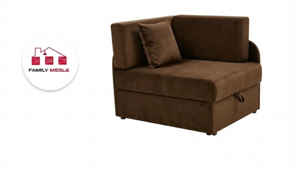 Family Meble — Łóżko dziecięce sofa kanapa tapczanik z  bokami brązowy Denis Family Meble