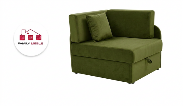 Family Meble — Łóżko dziecięce sofa kanapa jasno zielony khaki moro Denis Family Meble