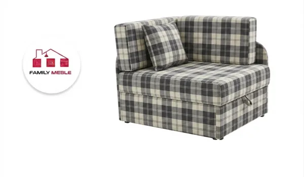 Family Meble — Łóżko dziecka sofa kanapa biały kratka pleciona wygodna Denis Family Meble