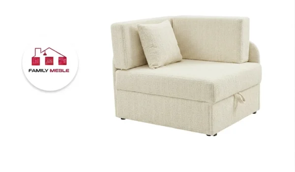 Family Meble — Łóżko dziecięce sofa kanapa beż welur szenil premium Denis Family Meble