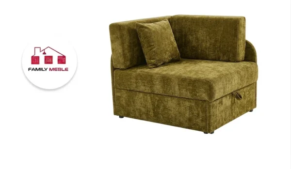 Family Meble — Łóżko dziecięce sofa kanapa zielony jasny welur szenil Denis Family Meble