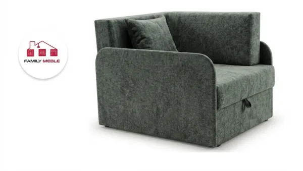 Family Meble — Łóżko dziecięce sofa kanapa rozkładana pojemnik szary Denis 3B Family Meble
