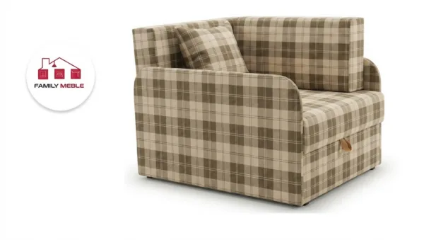 Family Meble — Łóżko dziecięce sofa kanapa kratka pojemnik brąz Denis 3B Family Meble