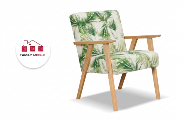 Family Meble — Zestaw wypoczynkowy sofa 2-os 2 fotele retro vintage koperkowy Soler Family