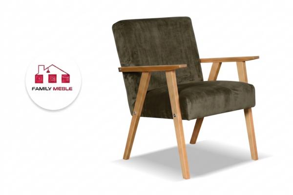 Family Meble — Zestaw wypoczynkowy sofa 2-os 2 fotele aksamit welur szary Soler Family