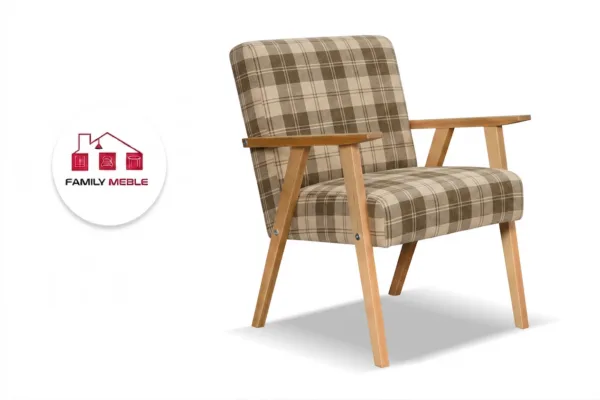 Family Meble — Zestaw wypoczynkowy sofa 2-os 2 fotele pleciona brąz Soler Family Meble