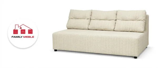 Family Meble — Zestaw wypoczynkowy sofa 3 kanapa fotele beż szenil do salonu KIMO Family