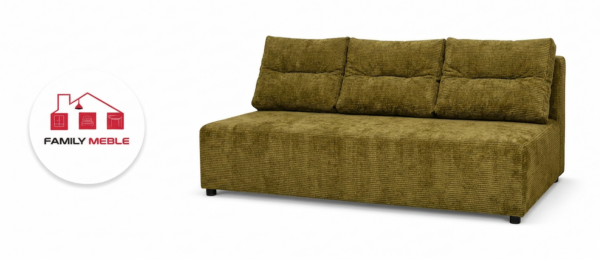 Family Meble — Zestaw wypoczynkowy sofa 3 kanapa fotele zielony szenil KIMO Family Meble