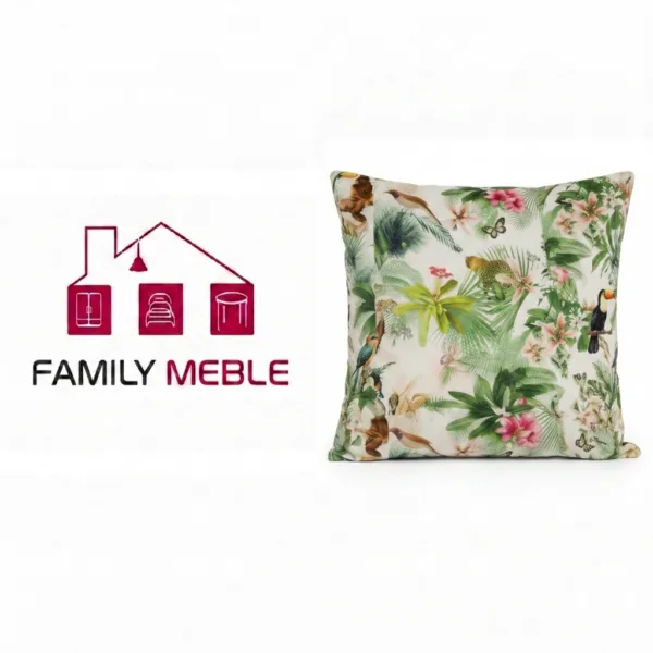 Family Meble — Poduszka dekoracyjna jasiek 45 x 45 poszewka jasny tkanina Family Meble