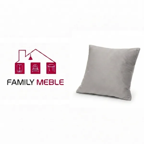 Family Meble — Poduszka dekoracyjna jasiek 45 x 45 poszewka czarno biały pepita Family