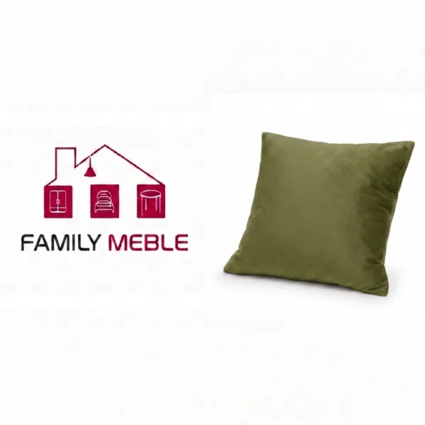 Family Meble — Poduszka dekoracyjna jasiek 45 x 45 poszewka jasno zielony Family Meble