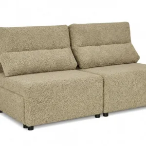 KANAPA 2 os sofa rozkładana spania pojemnik czarny welur KIMO Family Meble - uszak