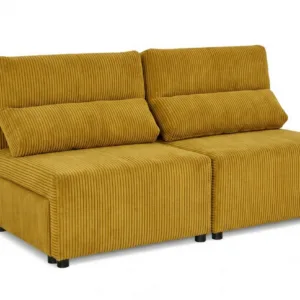 Kanapa 2 os sofa rozkładana spania pojemnik zielony sztruks Kimo Family - kanapa