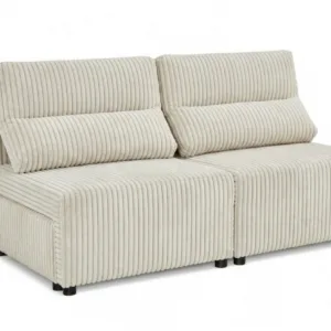 Kanapa 2 os sofa rozkładana spania czarna gruby sztruks KIMO Family Meble - kanapa