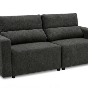 Kanapa 2 os sofa rozkładana spania pojemnik grafit welur Komo Family Meble - kanapa – Angel 17