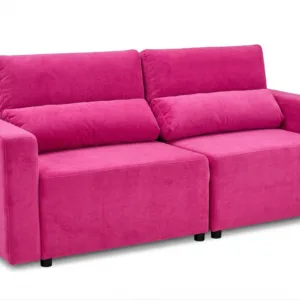 Kanapa 2 os sofa rozkładana spania pojemnik pudrowy róż Komo Family Meble - Trinity 10