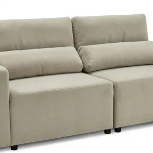 Kanapa 2 os sofa rozkładana spania pojemnik pudrowy róż Komo Family Meble - szary