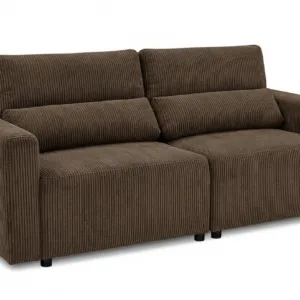 Kanapa 2 sofa rozkładana spania pojemnik zielony khaki sztruks Komo Family - kanapa – Apollo 6