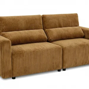 Kanapa 2os sofa rozkładana spania pojemnik czarny sztruks Komo Family Meble - kanapa – Idylla 56