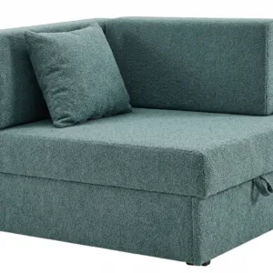 Łóżko dziecięce sofa kanapa rozkładana pojemnik Denis szary Family Meble - niebieski