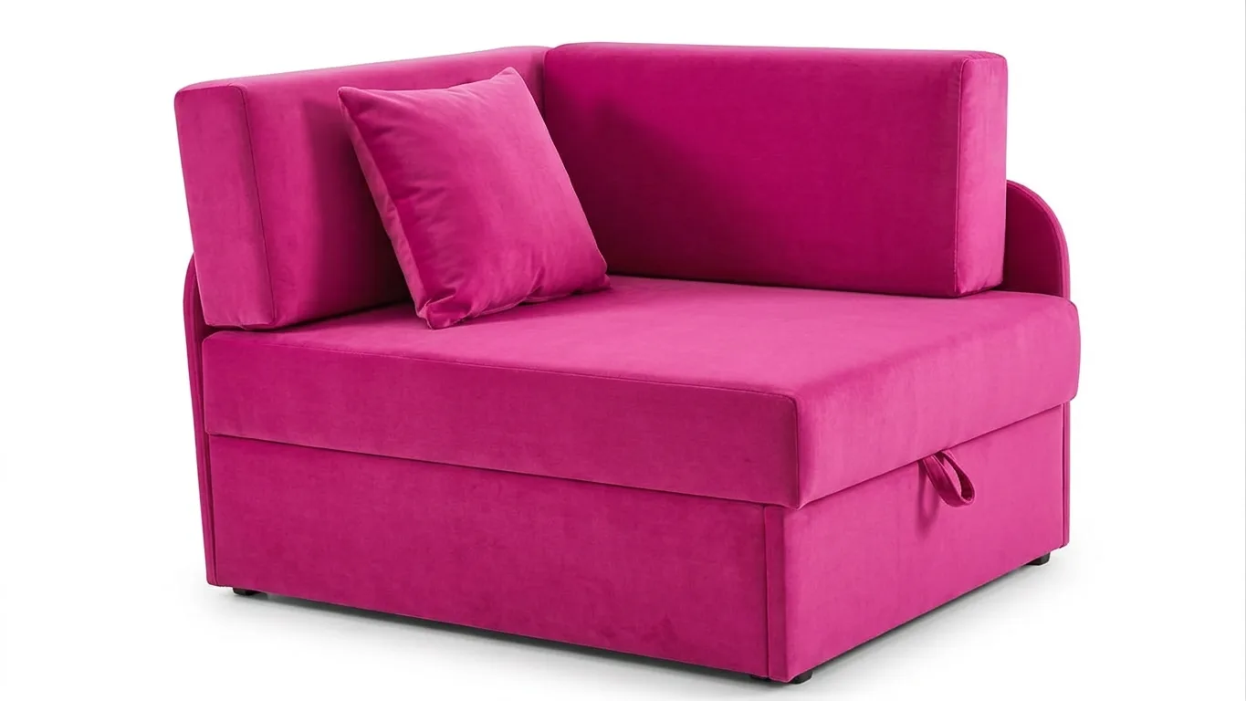Łóżko dziecięce sofa kanapa pudrowy różowy jasny róż pastela Denis Family - Trinity 10