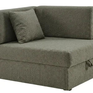 Łóżko dziecięce sofa kanapa rozkładana pojemnik błękitny welur Denis Family - 21