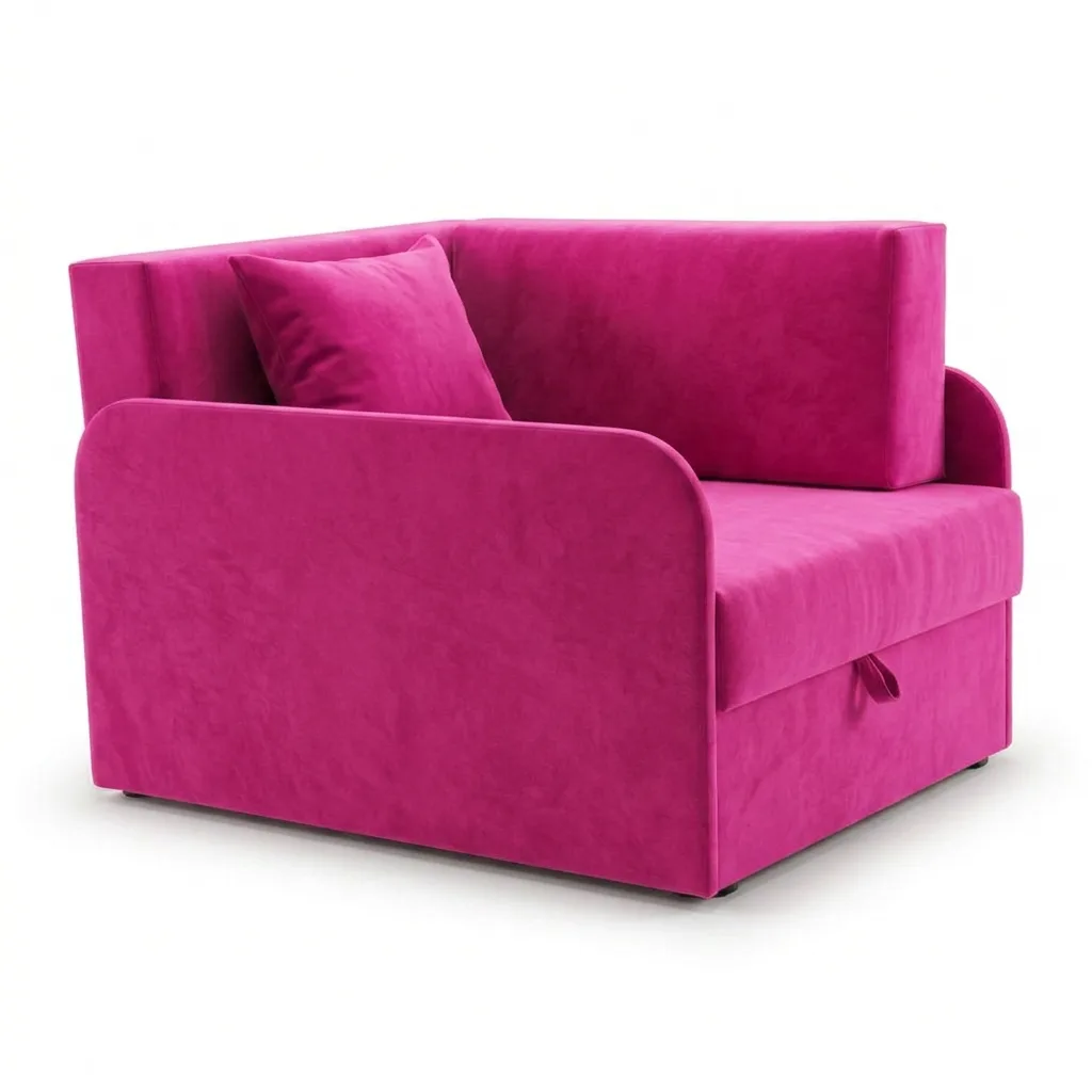 Łóżko dziecięce sofa kanapa różowe pudrowy róż Denis 3B Family Meble - Trinity 10