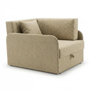 Łóżko dziecięce sofa kanapa rozkładana pojemnik czarny Denis 3B Family - beżowy