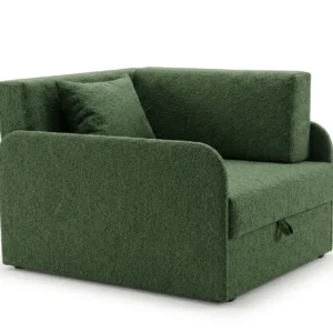 Łóżko dziecięce sofa kanapa rozkładana pojemnik czarny Denis 3B Family - zielony