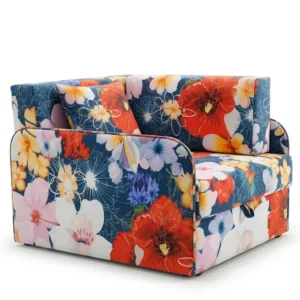 Łóżko dziecięce sofa kanapa rozkładana pojemnik pudrowy welur Denis 3B - M70