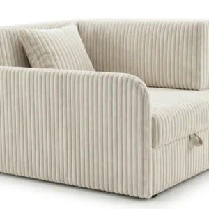 Łóżko dziecięce sofa kanapa czarny welur wygodny Denis 3B Family Meble - beżowy
