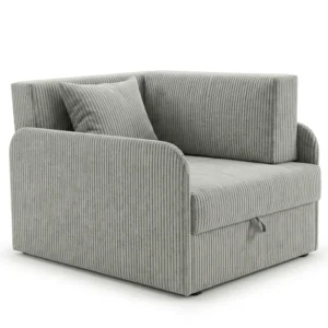 Łóżko dziecięce sofa kanapa zielony welur sztruks Denis 3B Family Meble - szary