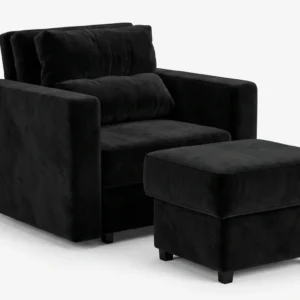 Fotel Komo pudrowy róż jasny róż pastela sofa 1 os welur Komo Family Meble - Royal 31
