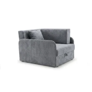 Łóżko dziecięce sofa kanapa błękitny niebieski welur Denis 3B FAMILY MEBLE - 21