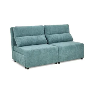 Kanapa 2 os sofa rozkładana spania pojemnik błękitny Hunter Kimo Family - 54
