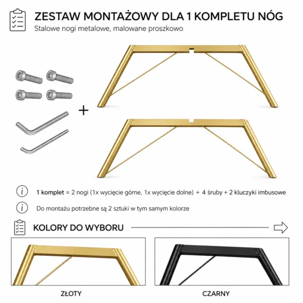 Kolory nóżek