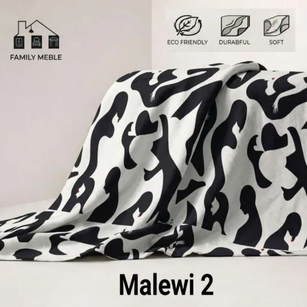 Zestaw foteli uszak skandynawskie podnóżki pufy decor premium Family Meble — tkanina