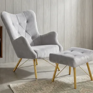 Fotel Luna z pufą Royal 1