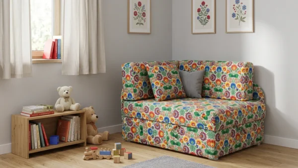 Łóżko dziecięce sofa kanapa rozkładana pojemnik biały Denis Family Meble — komfort