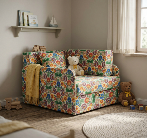 Łóżko dziecięce sofa kanapa rozkładana pojemnik biały Denis 3B Family Meble — komfort